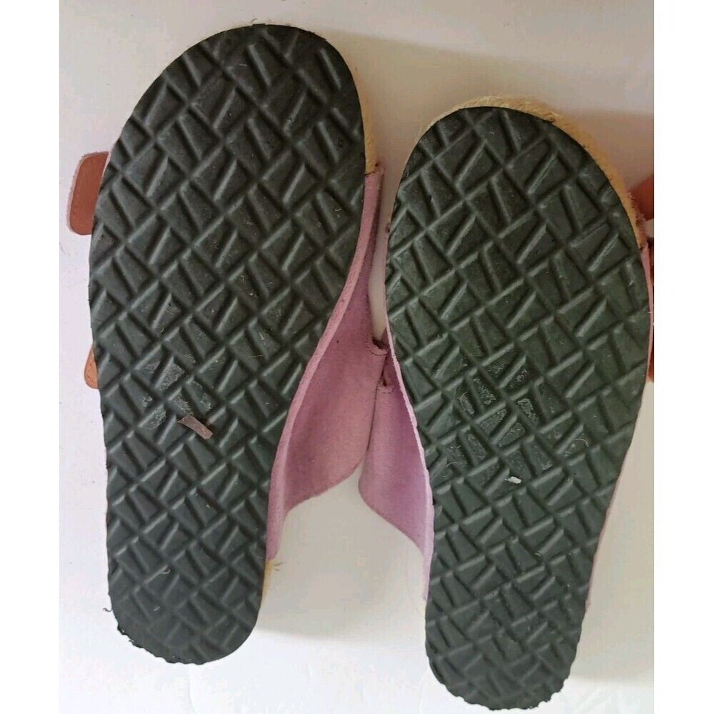 Manebi Womens Nordic Slides Size 8.5 Lavender Purple Double Strap Slip On Sandal - Picture 4 of 6